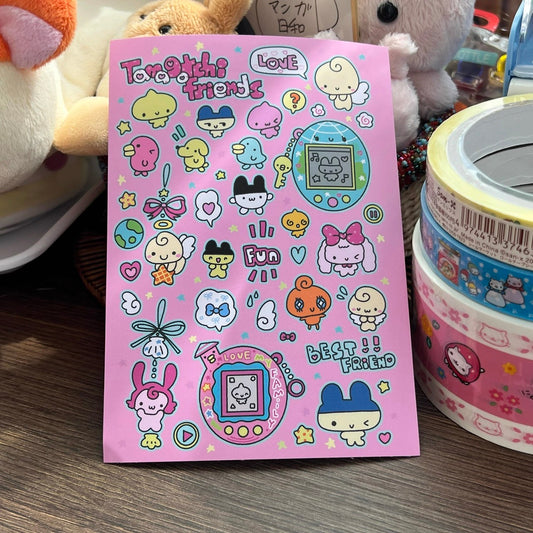 Tamagotchi Friends Sticker Sheet