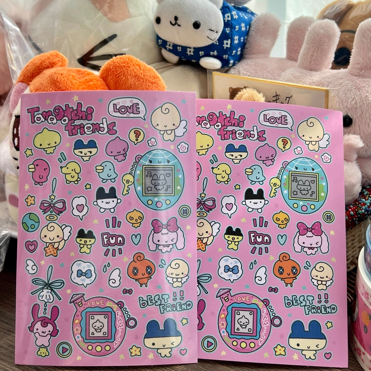 Tamagotchi Friends Sticker Sheet