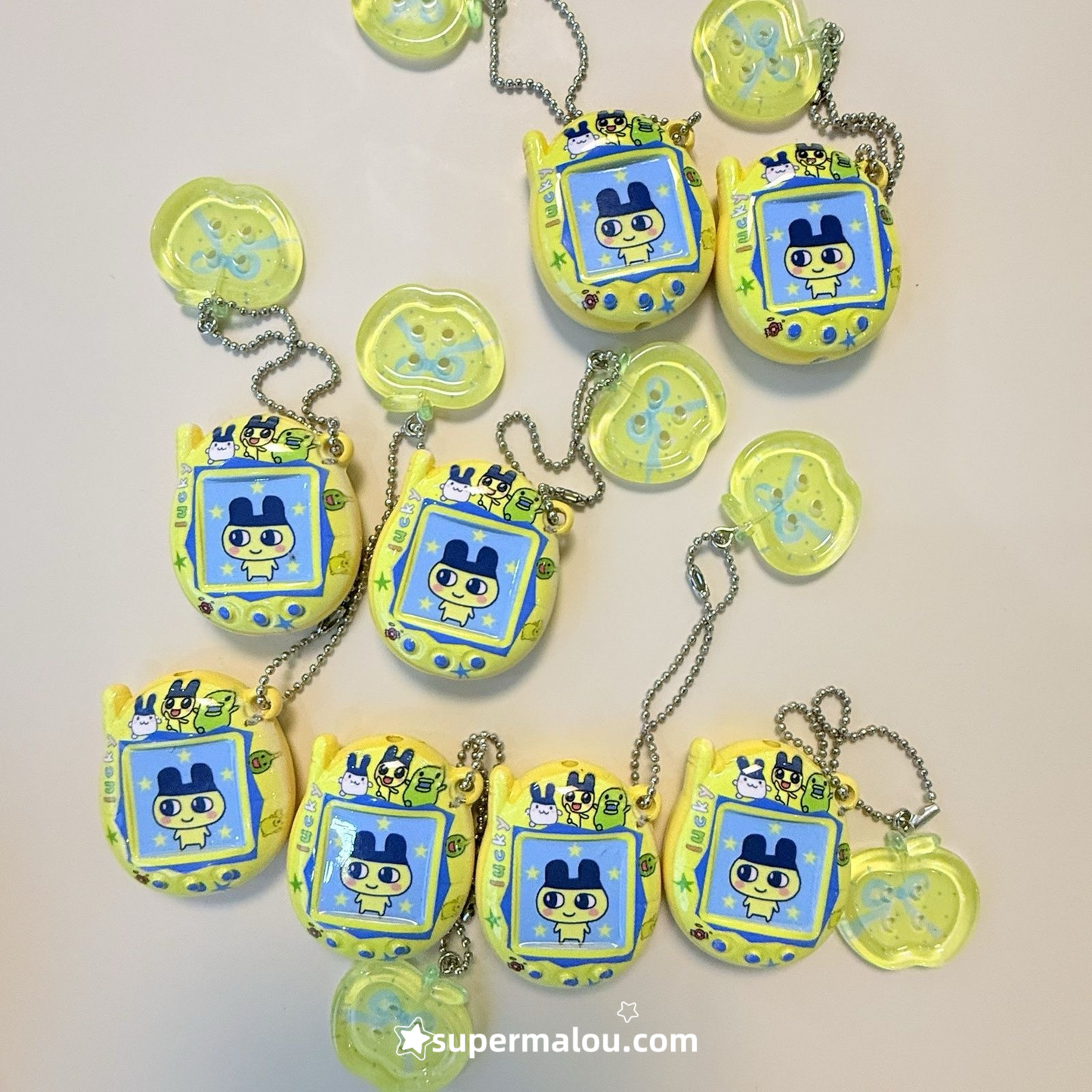 Tamagotchi Little Bear Button Pendant