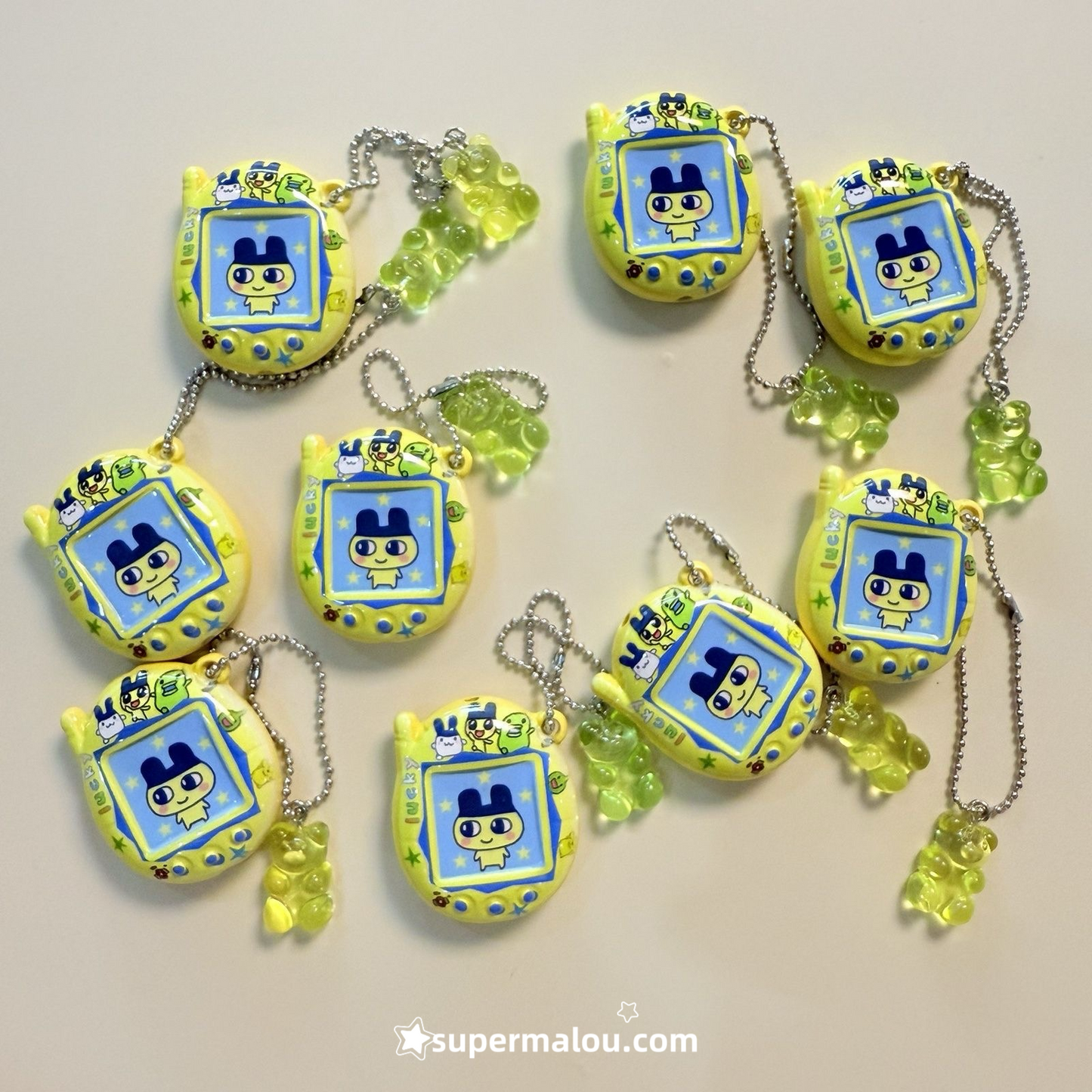 Tamagotchi Little Bear Button Pendant