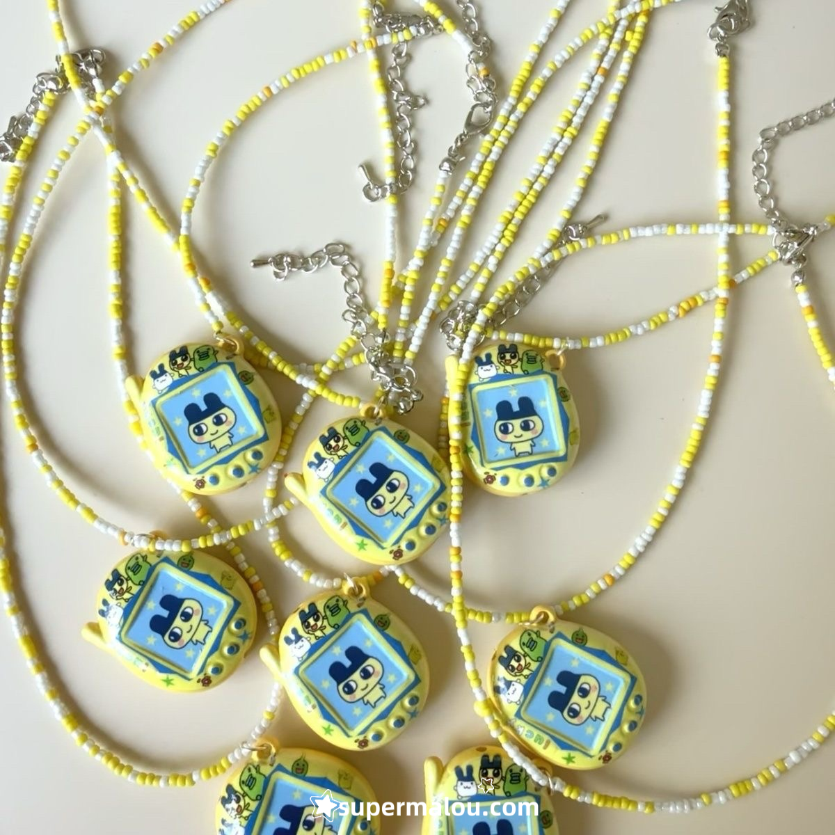 Tamagotchi Little Bear Button Pendant