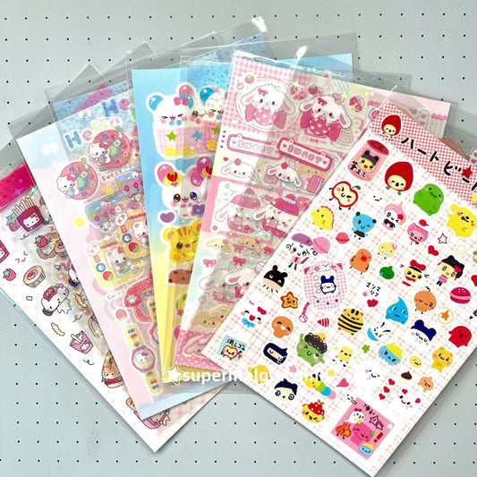 Tamagotchi Sugarbunnies Rretro Bunny Kitty Sticker Sheet