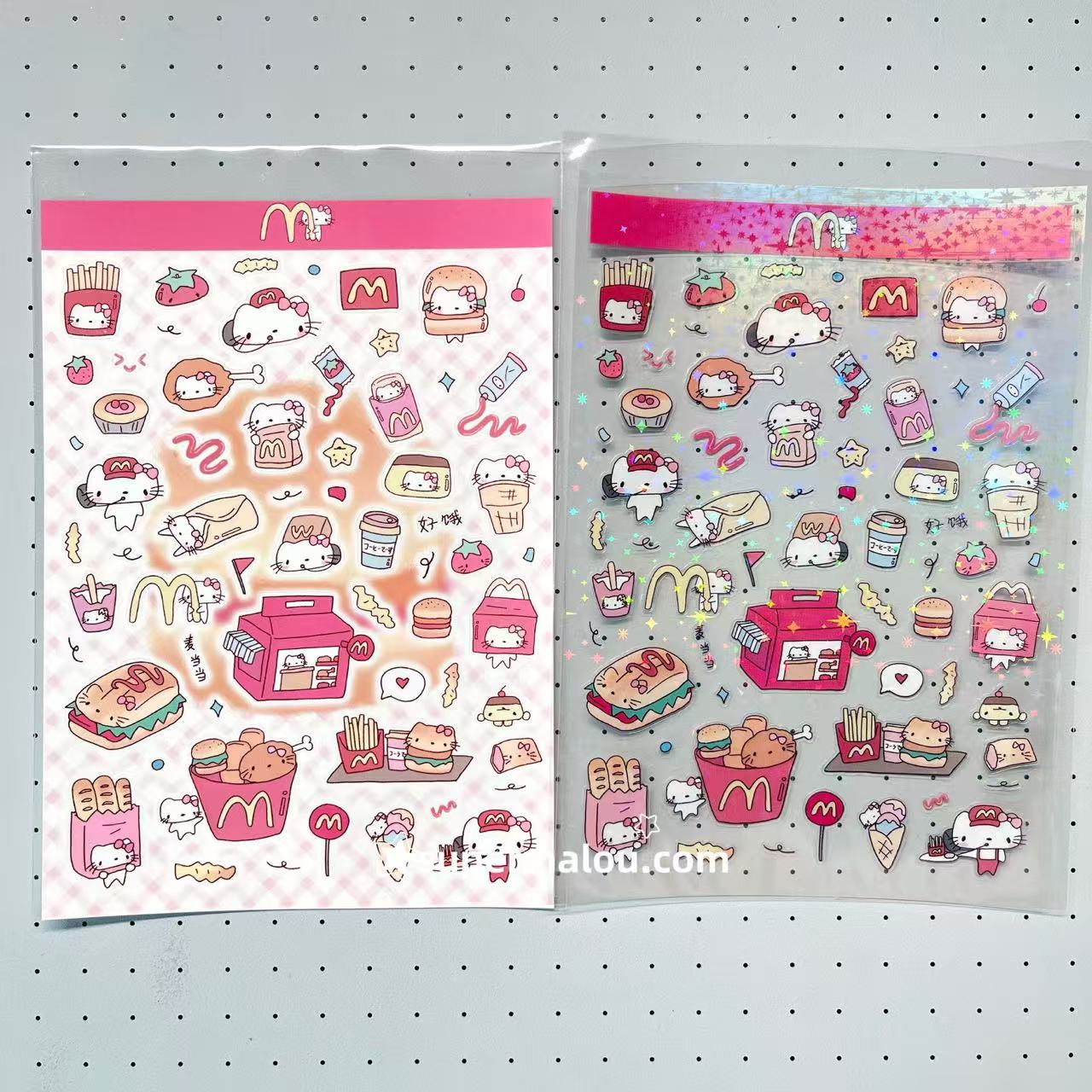 Tamagotchi Sugarbunnies Rretro Bunny Kitty Sticker Sheet