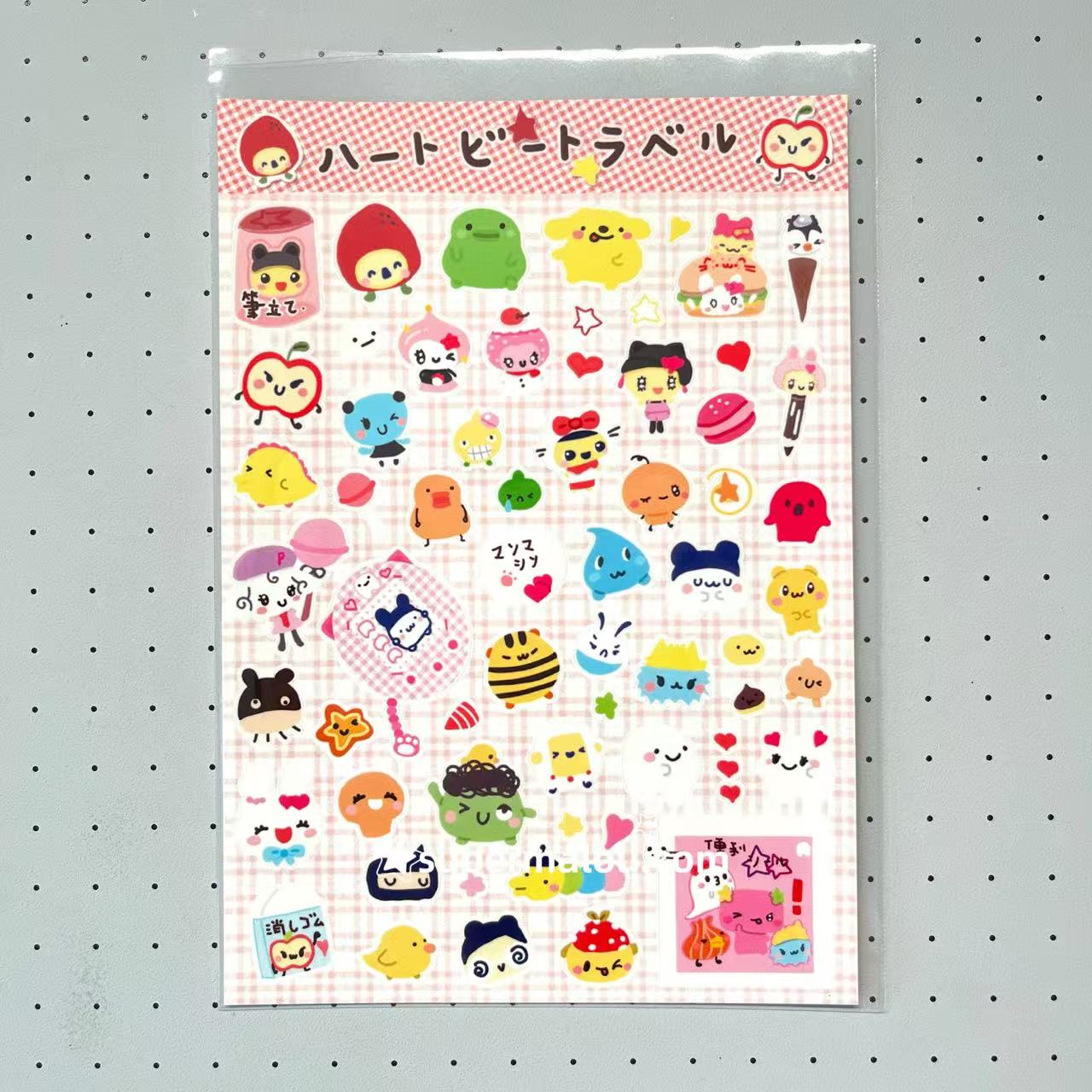 Tamagotchi Sugarbunnies Rretro Bunny Kitty Sticker Sheet