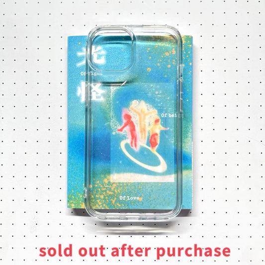 【Limited Edition 4】Teal Sticker Book Handmade Sticker Phone Case