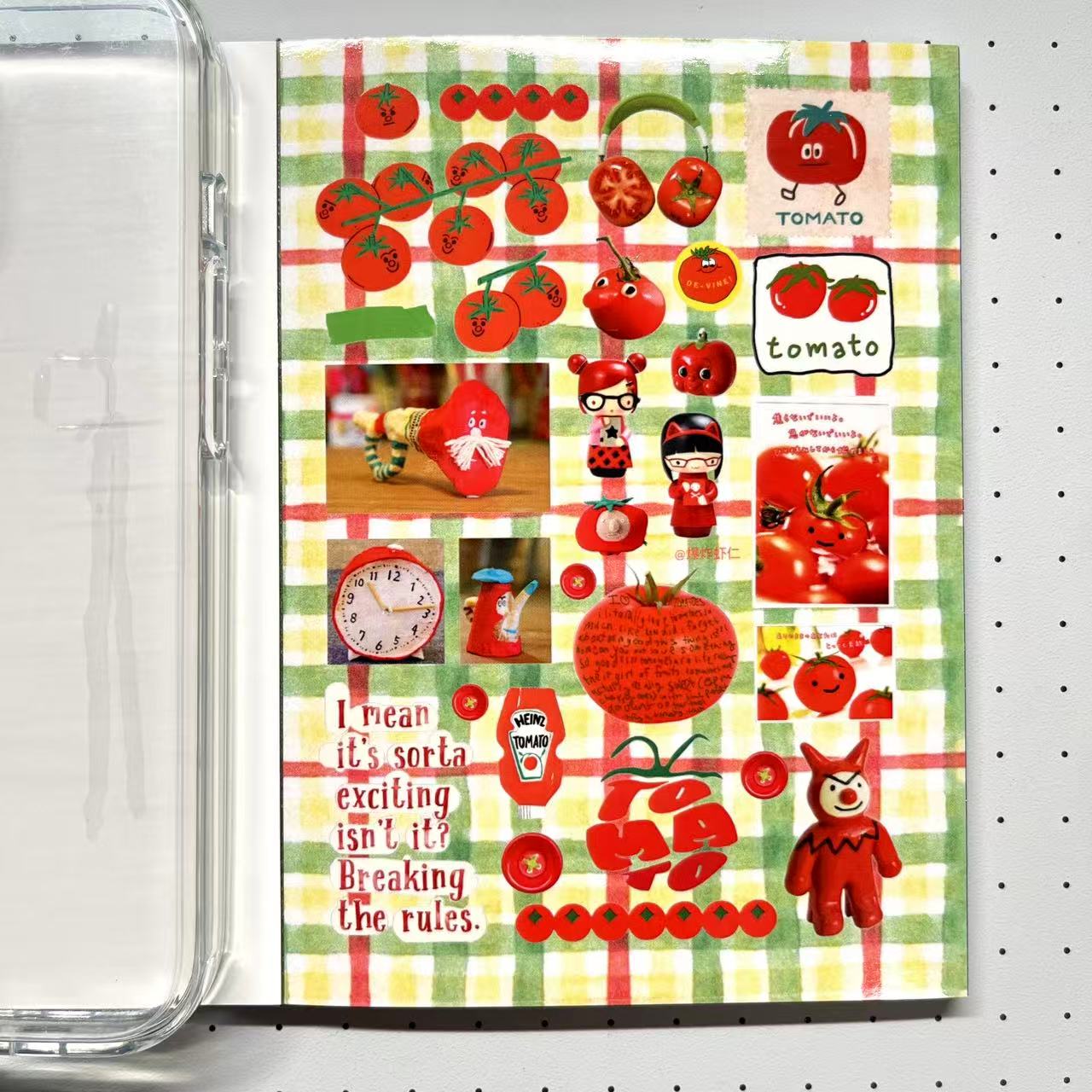 【Limited Edition 4】Teal Sticker Book Handmade Sticker Phone Case