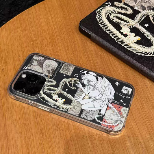 The Skeletal Angel Girl Regular phone case iPhone 17 Case