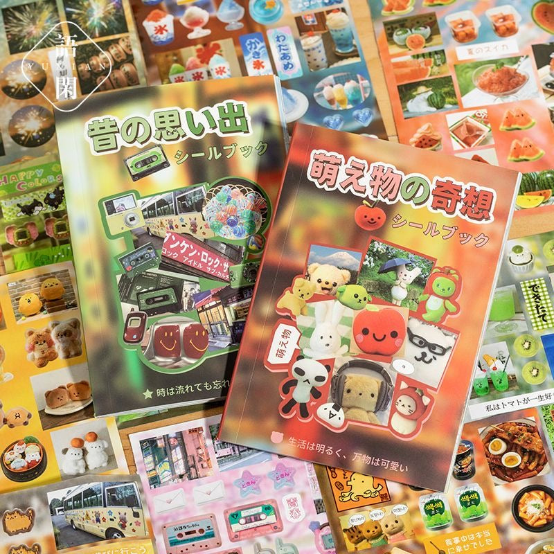 20Pages Throwback Retro Sticker Book