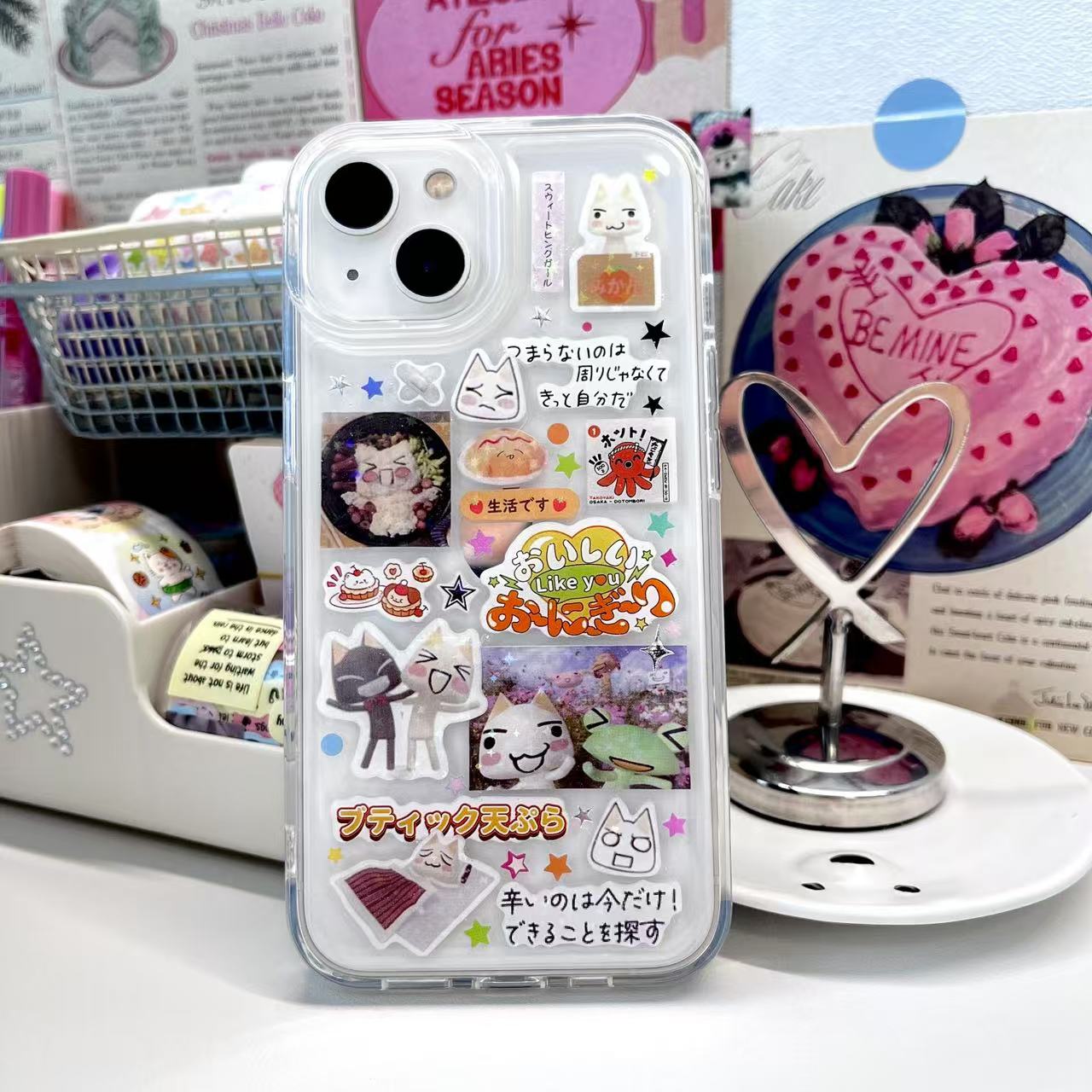 Toro Cat Handmade Sticker Phone Case Samsung Case C&D