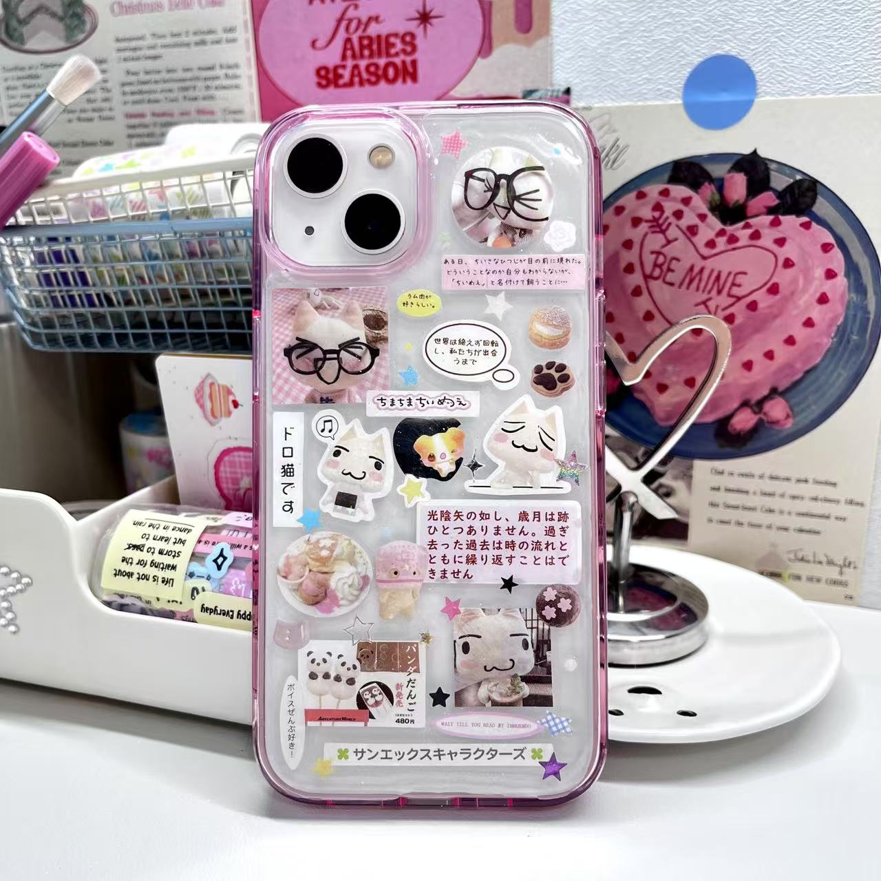 Toro Cat Handmade Sticker Phone Case Samsung Case A&B