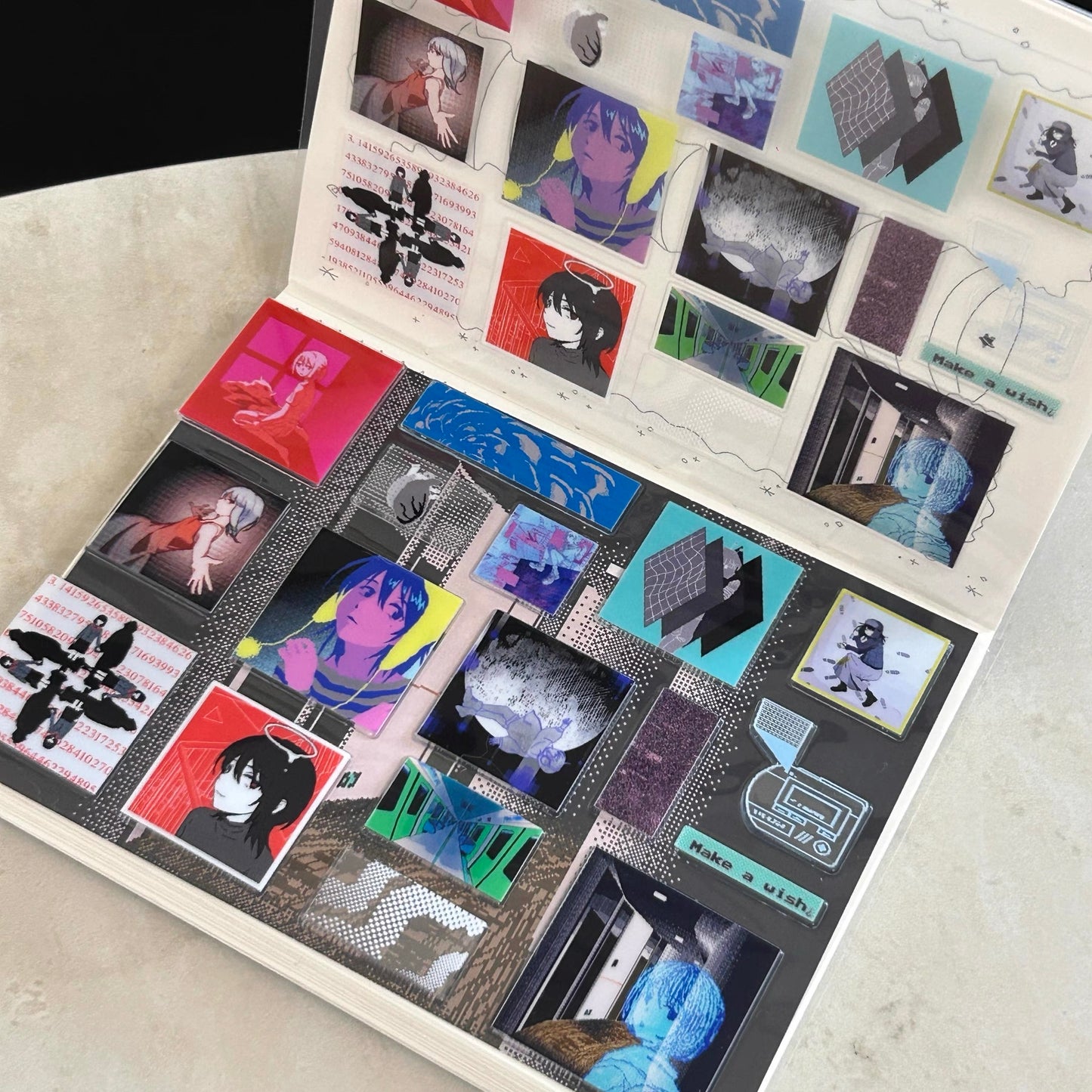 Transparent 3D Pixel-Style Character Sticker