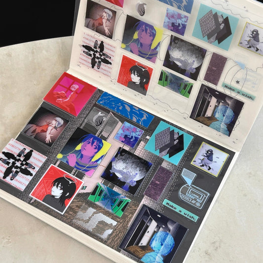 Transparent 3D Pixel-Style Character Sticker