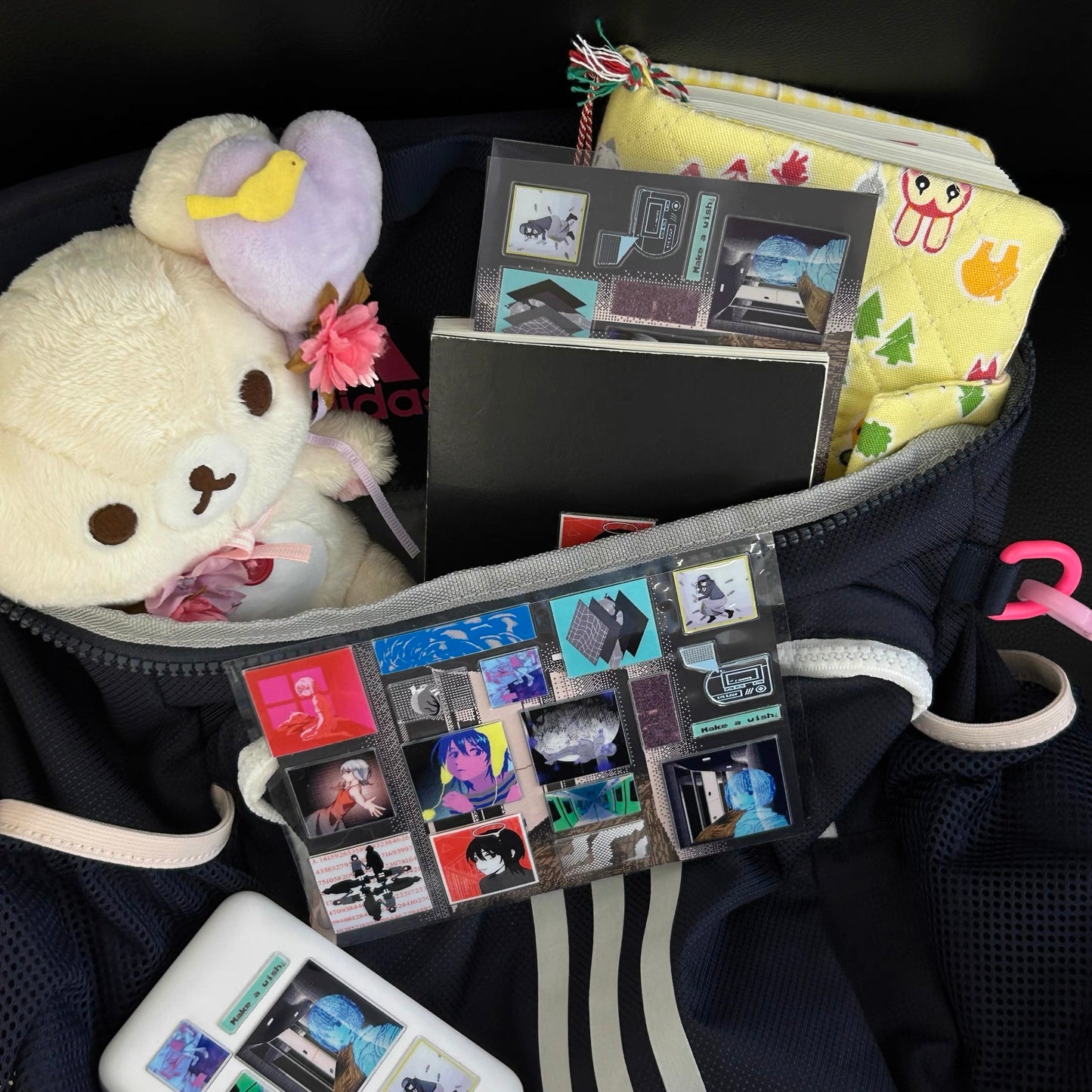 Transparent 3D Pixel-Style Character Sticker