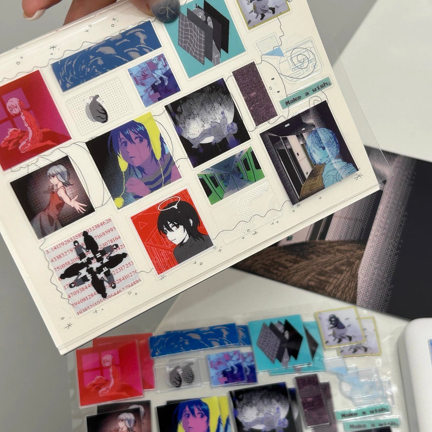 Transparent 3D Pixel-Style Character Sticker