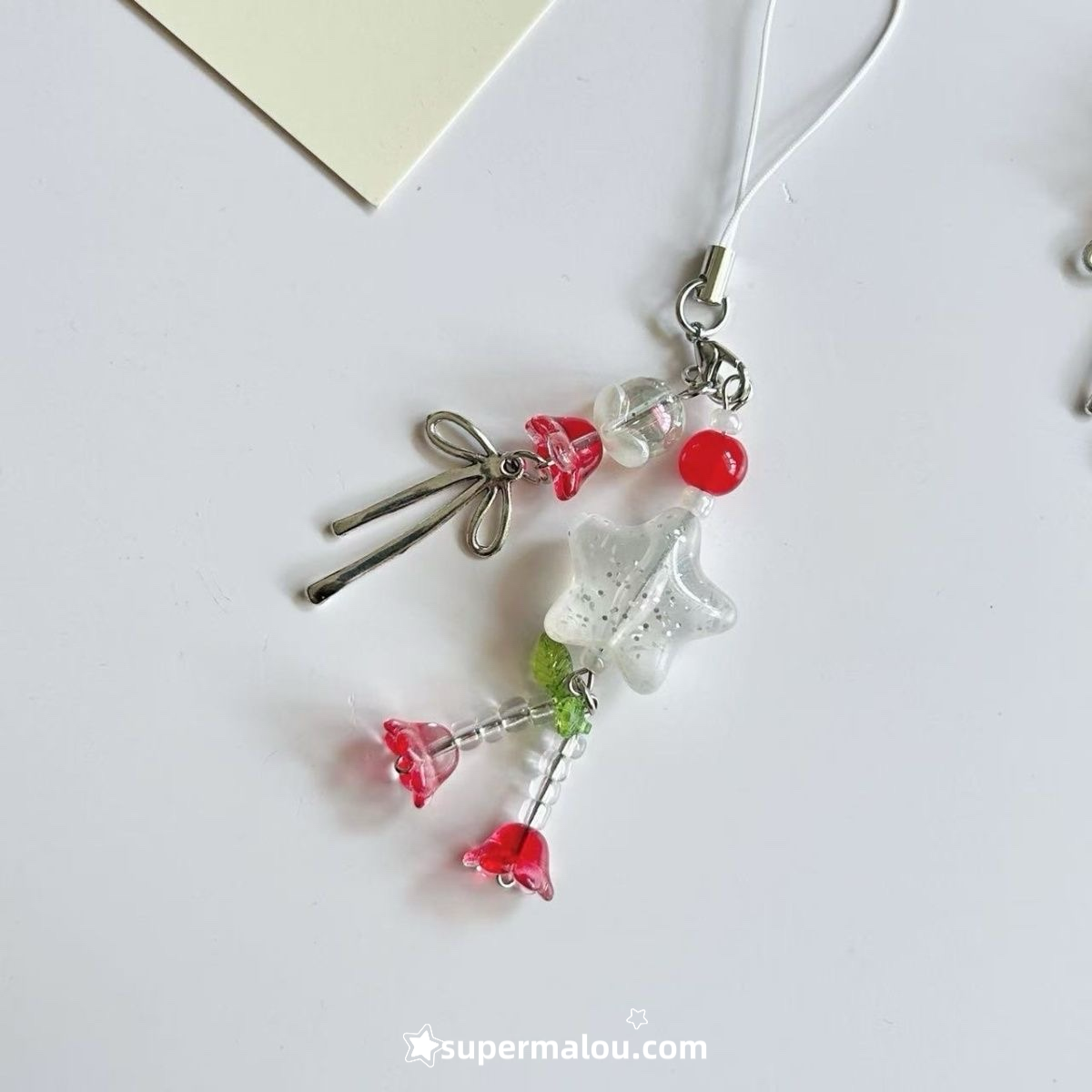 3 Color Transparent Star Phone Chain