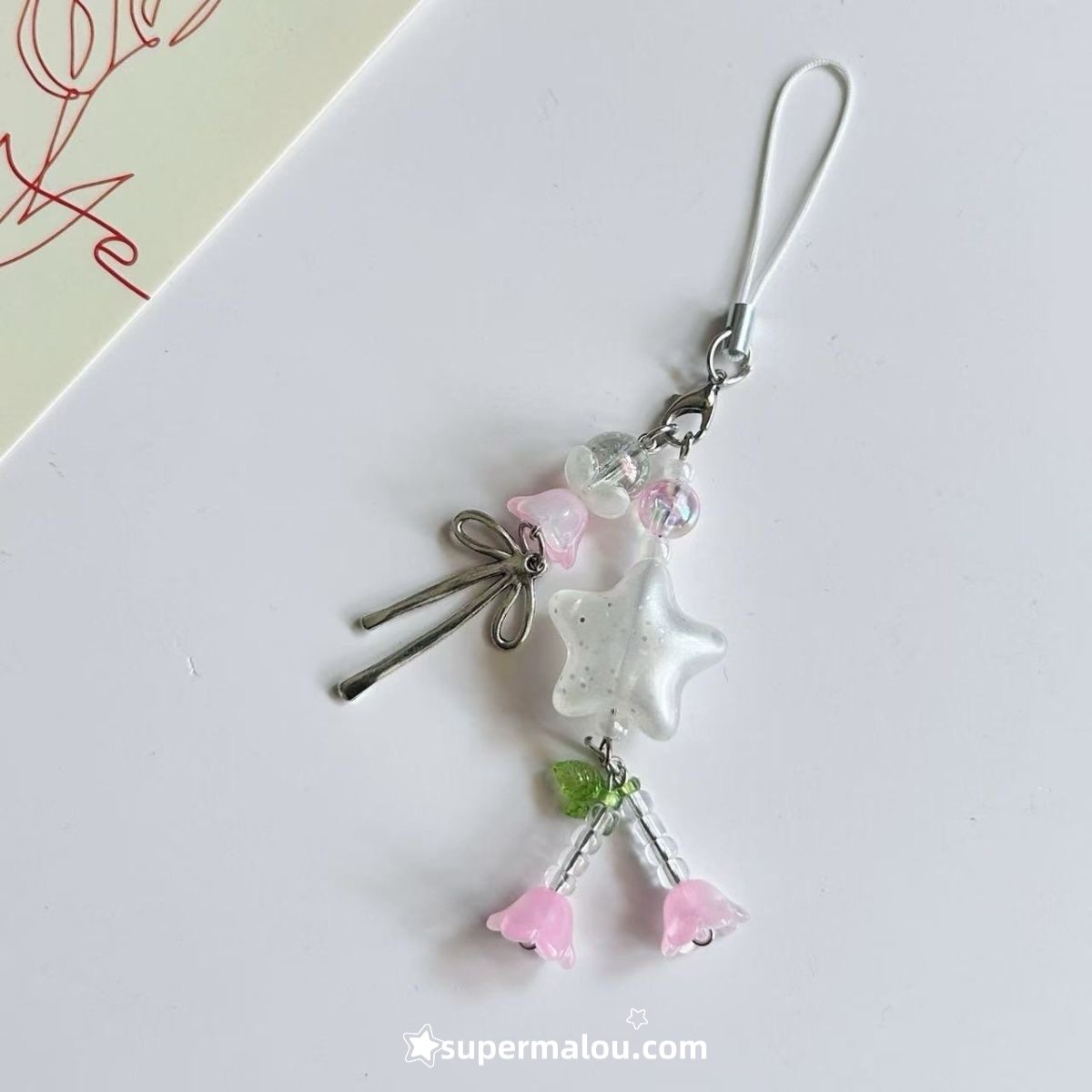 3 Color Transparent Star Phone Chain