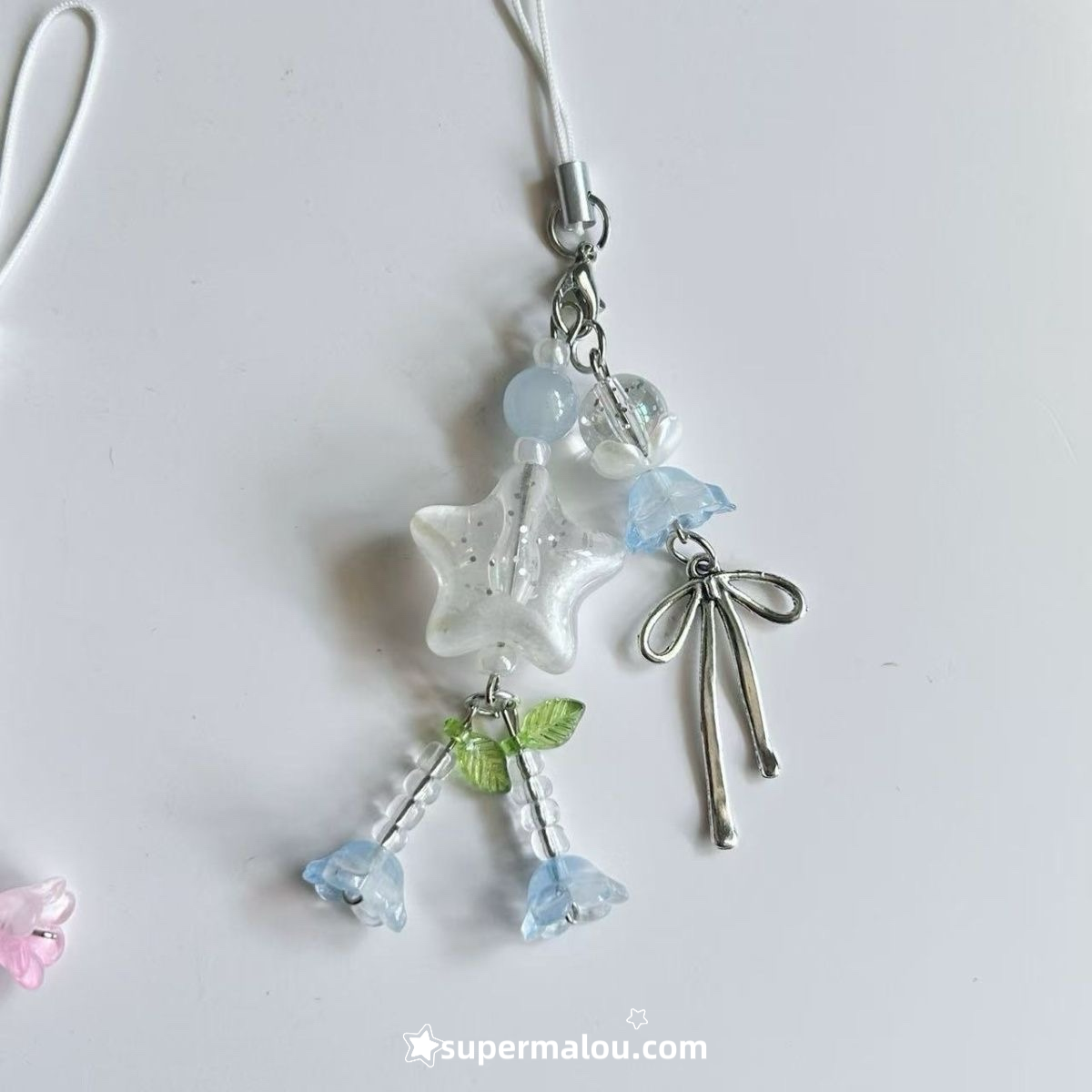 3 Color Transparent Star Phone Chain