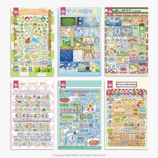 Showa Flash PET Stickers Set Of 6