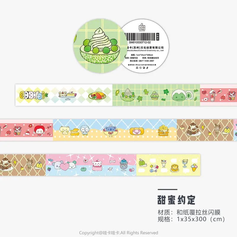 Showa Flash Stickers Roll Set Of 6