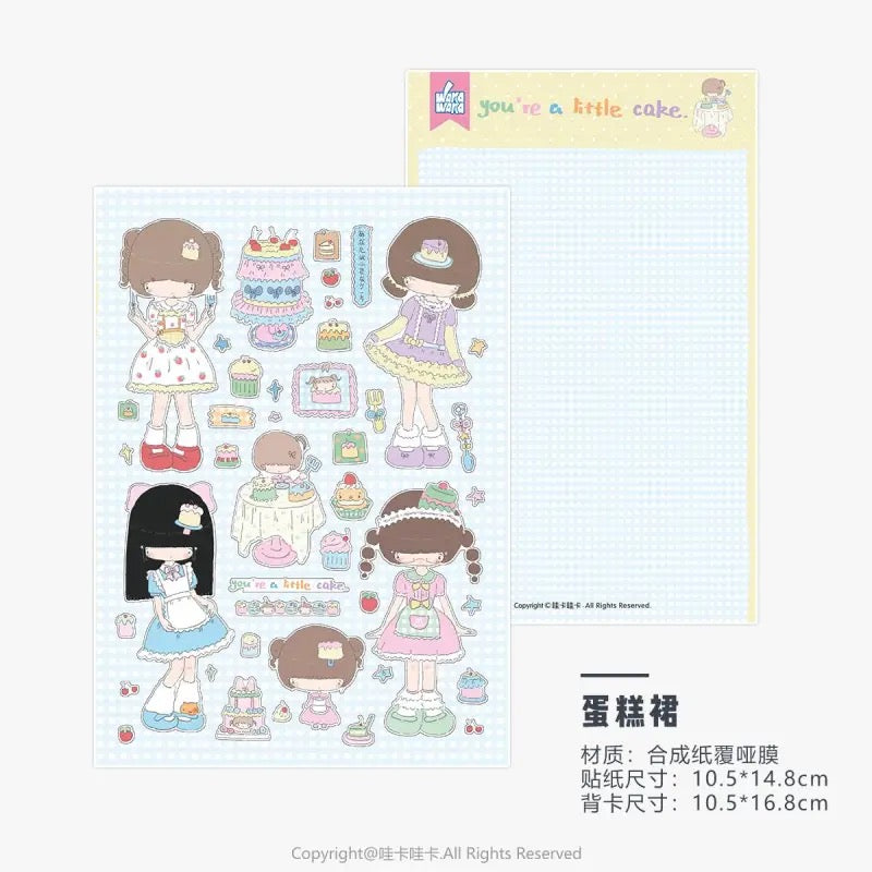 Graffiti Cute Cartoon Girl Stickers
