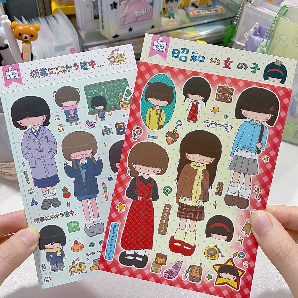 Graffiti Cute Cartoon Girl Stickers