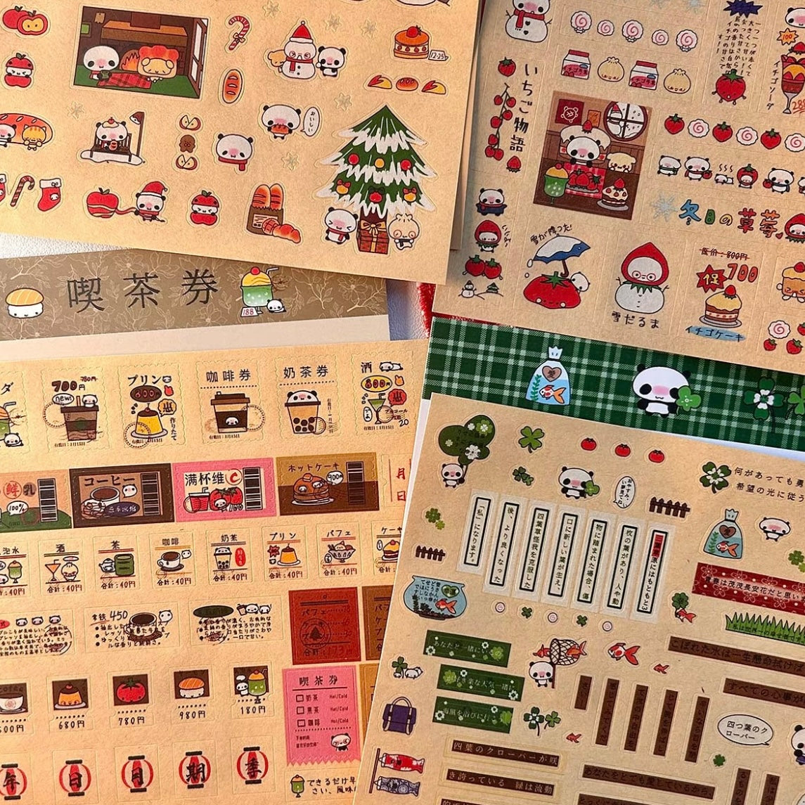 Kraft Paper Japanese Sticker Roll Scrapbook  Material