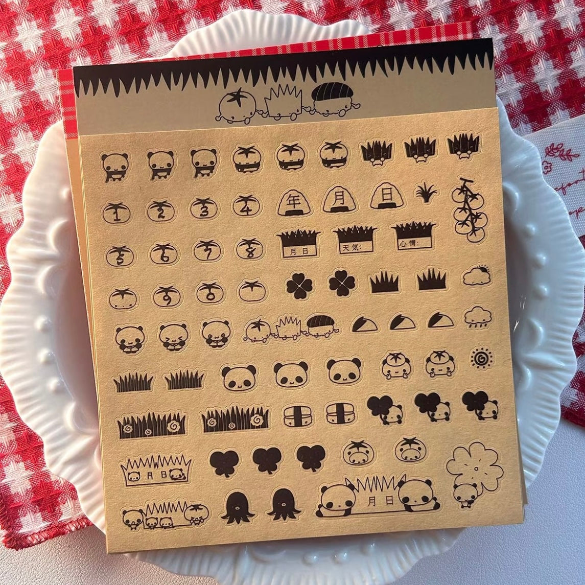 Kraft Paper Japanese Sticker Roll Scrapbook  Material