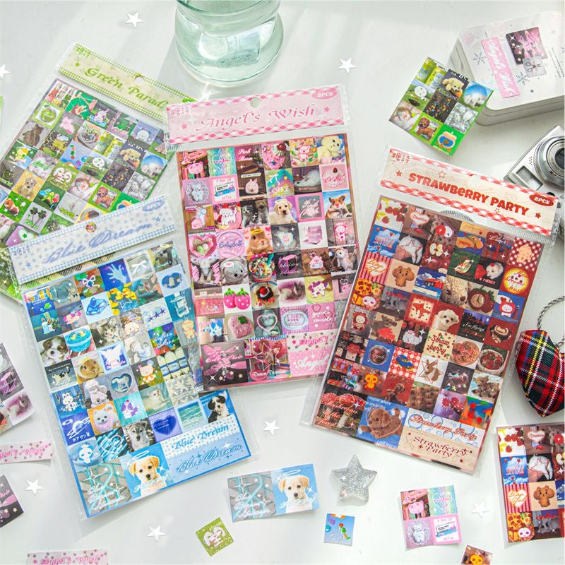 2 Sheets Fantasy Diary Ancient Dream Core Stickers Set Of 4