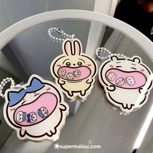 Chiikawa Big Mouth Keychain Set of 3