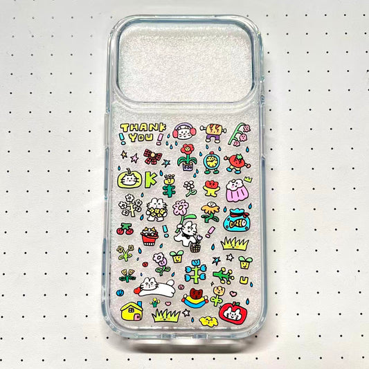 Mini Cartoon Cat Handmade Sticker Phone Case (Resin Ver.)