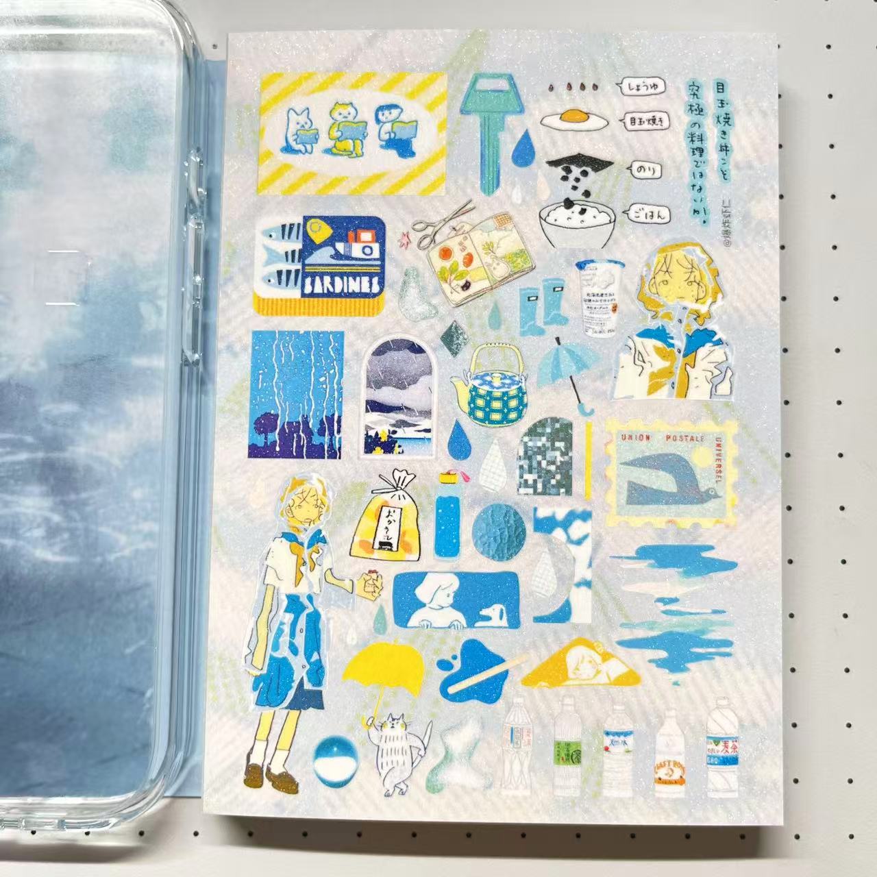 【Limited Edition 9】Steal a moment of leisure Sticker Book Handmade Sticker Phone Case