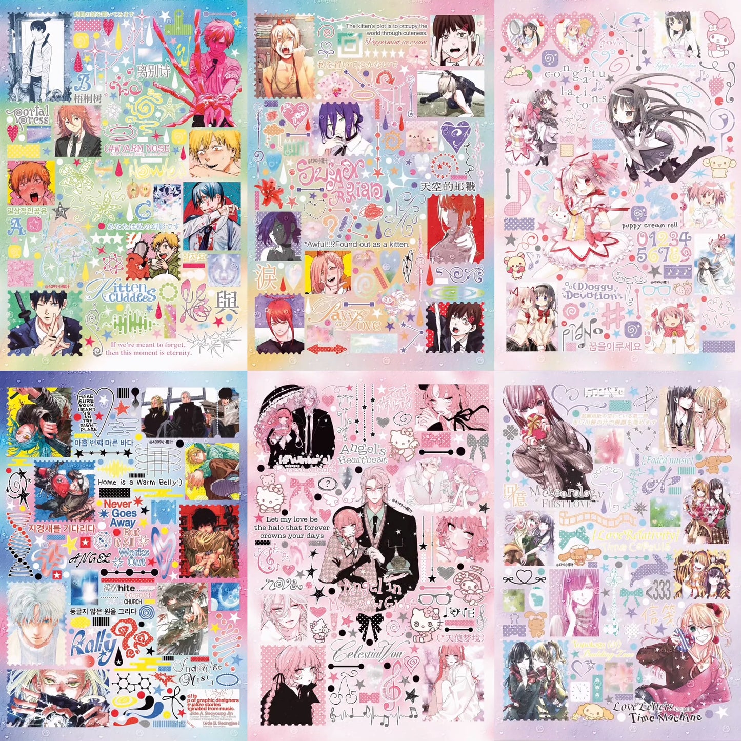 【Pre-Order】A Mix of 35 Anime Sticker Book(Single Pages Can Be Purchased Individually)