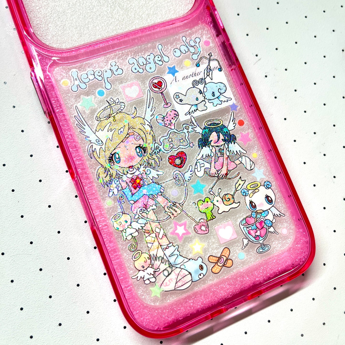 Accept Angel Only Handmade Sticker Phone Case Samsung Case