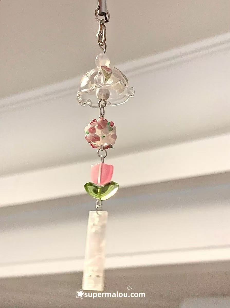 Lily Wind Chime Phone Chain