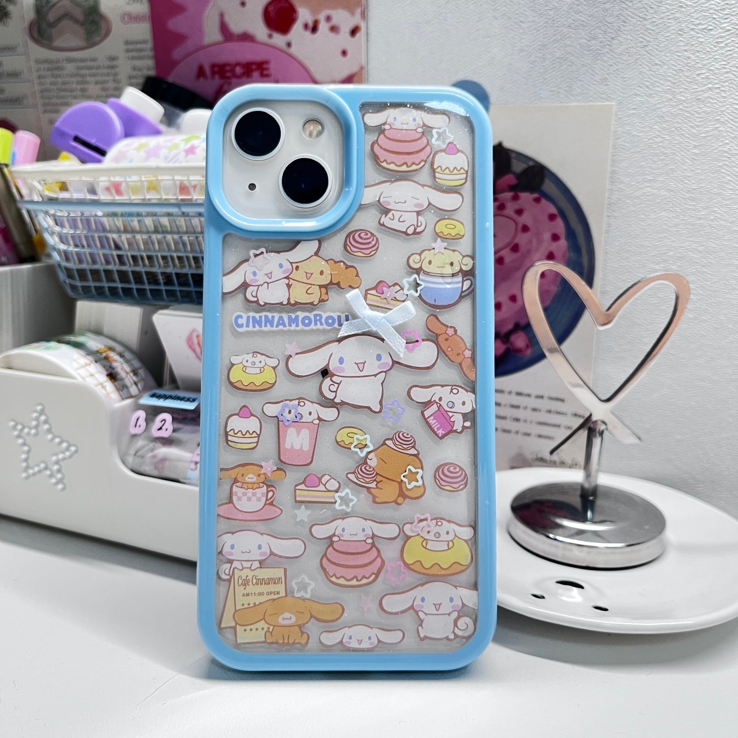 Cinnamoroll Handmade Dispensing Sticker Phone Case