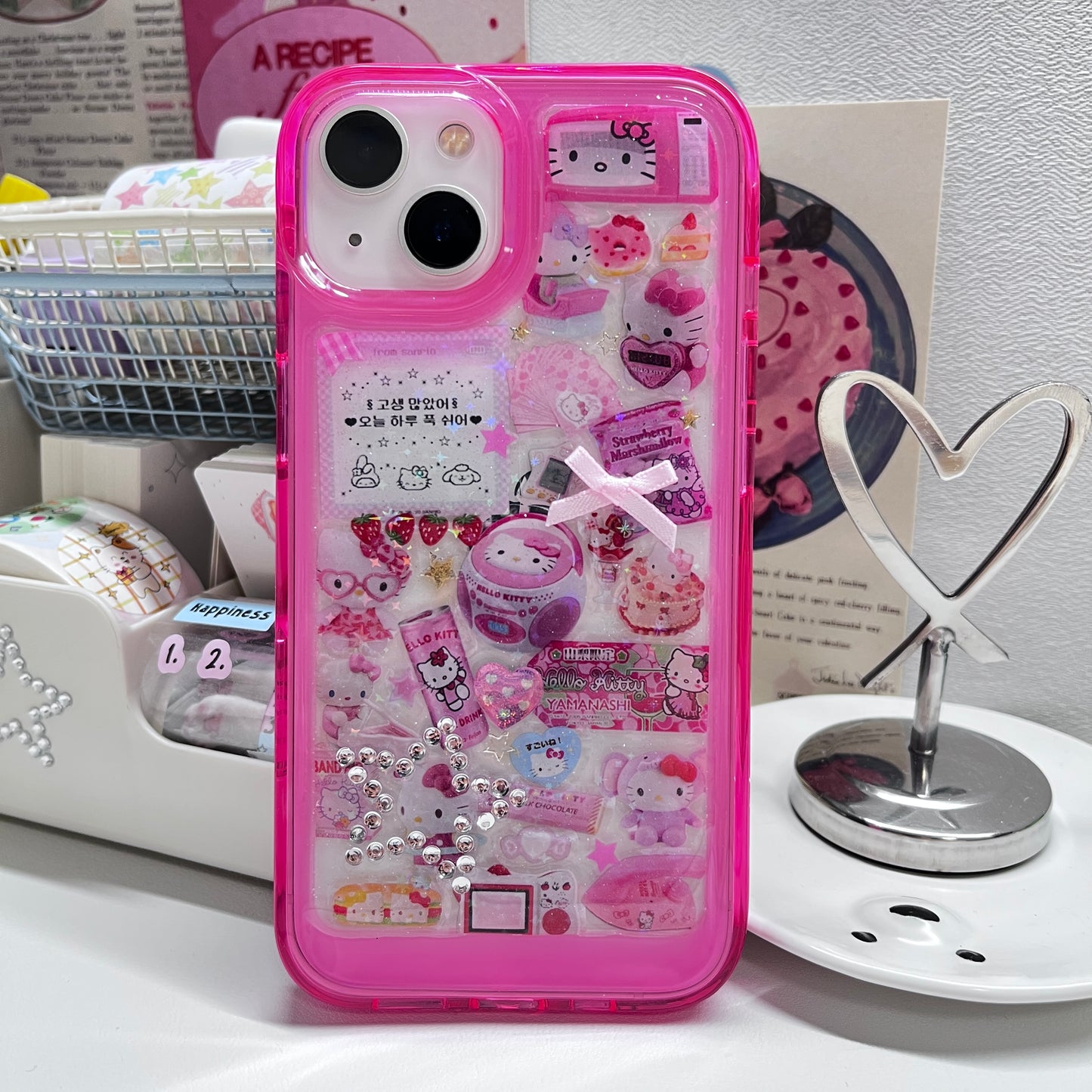Hot Pink Hello Kitty Dispensing Sticker Phone Case
