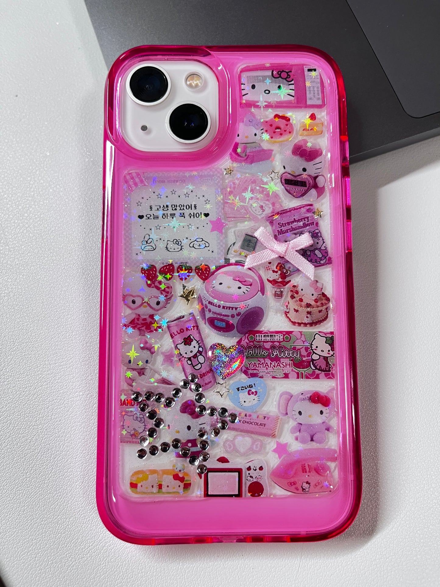 Hot Pink Hello Kitty Dispensing Sticker Phone Case